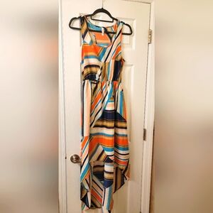 Xhilaration Multi Color High Low Sundress Size M